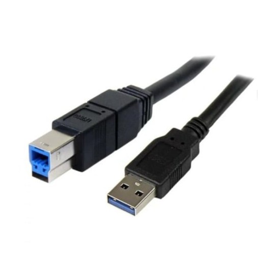 Cable USB 3.0 Type A-B 1,8 m - USB charge et données, Noir - 1ère qualité