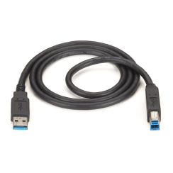 Cable USB 3.0 Type A-B 1,8 m - USB charge et données, Noir - 1ère qualité