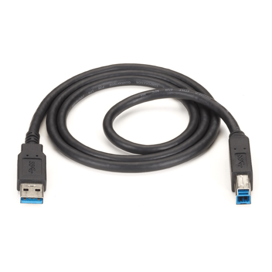 Cable USB 3.0 Type A-B 1,8 m - USB charge et données, Noir - 1ère qualité
