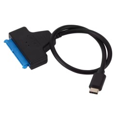 Cable USB-C vers SATA III 2,5” 22 broches pour HDD SSD