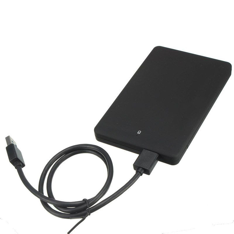 Caja Disque Dur 2.5'' USB 2.0 Boîtier Adaptateur Disque Dur pour HDD SSD SATA I/II/III de 7mm et 9.5mm