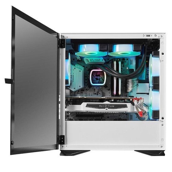 CAISSE GAMING POUR ORDINATEUR DE BUREAU DARKFLASH DLM22 COULEUR BLANC M-ATX ITX