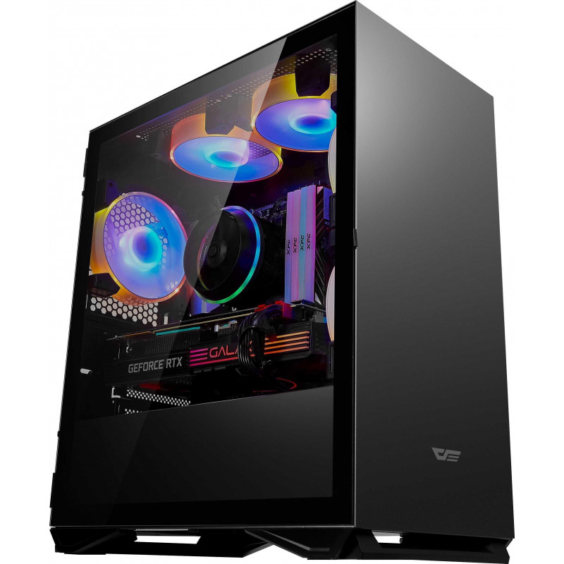 CAISSE GAMING POUR ORDINATEUR DE BUREAU DARKFLASH DLM22 COULEUR NOIRE M-ATX ITX