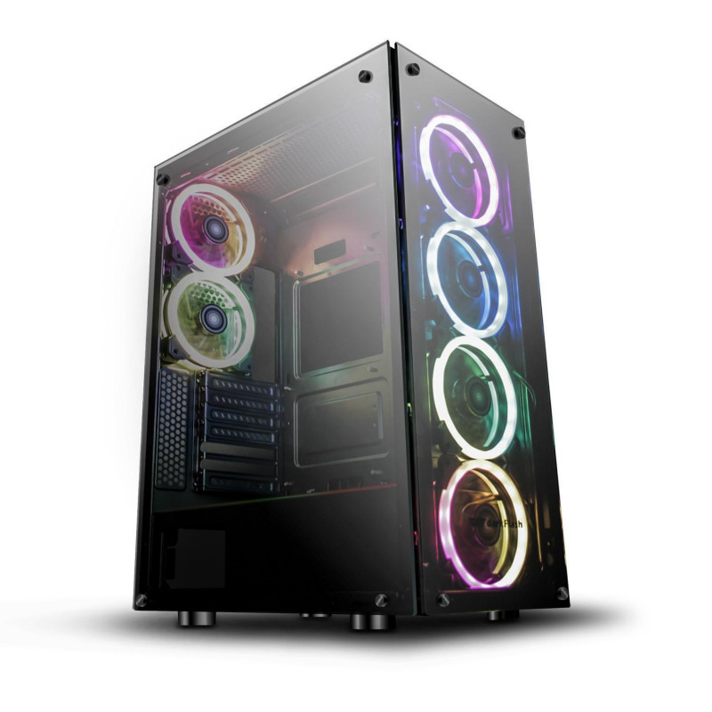 CAISSE GAMING POUR ORDINATEUR DE BUREAU DARKFLASH PHANTOM ATX MICRO-ATX