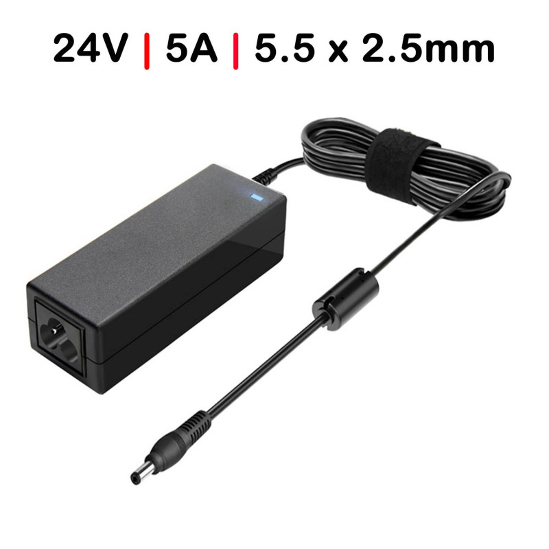CÂBLE DE CHARGEUR 24V  5.0A 120W  5.5mm*2.5mm