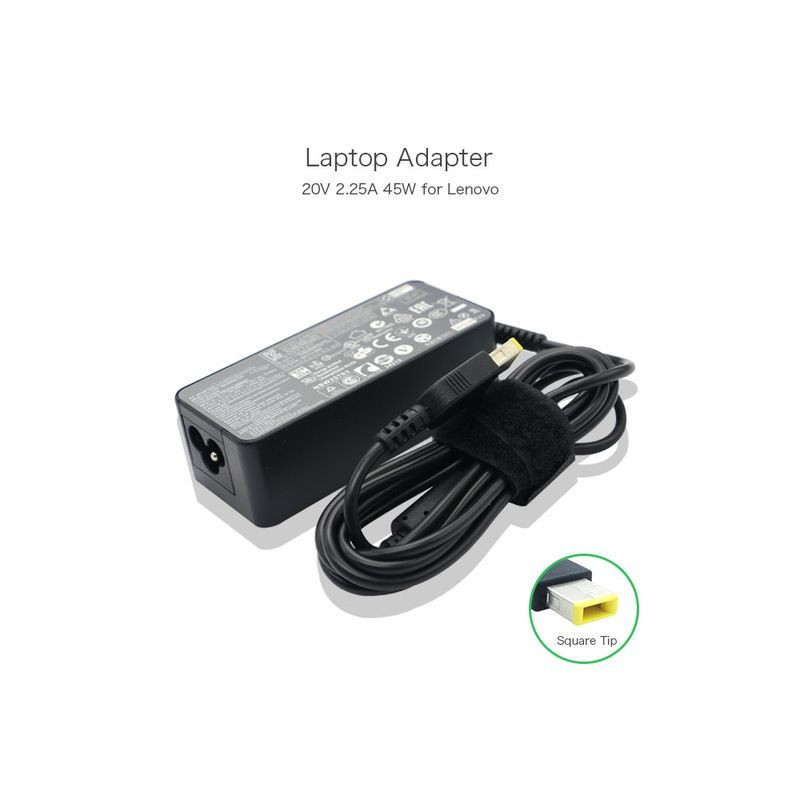 Câble de charge Lenovo Original Square Tip 20V 2,25A 45W