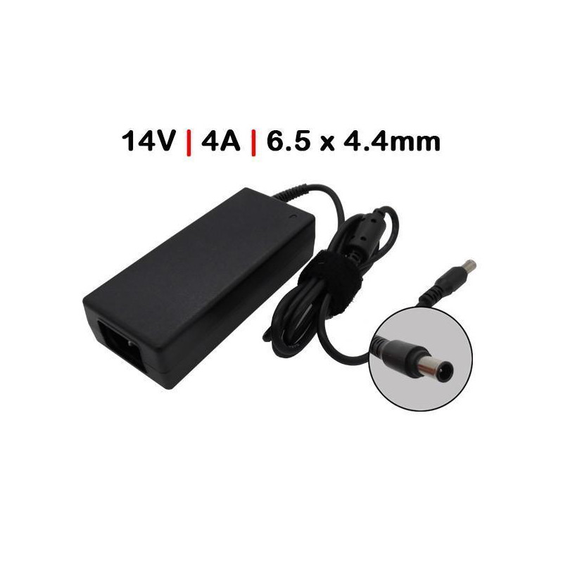 CHARGEUR POUR MONITEUR 14V 4A 6,5 X 4,4MM 56W