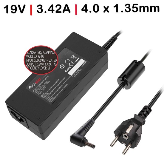 CHARGEUR POUR PORTABLE ASUS ZENBOOK UX32V ULTRABOOK S200E 19V 3.42A 65W 4.0x1.35MM