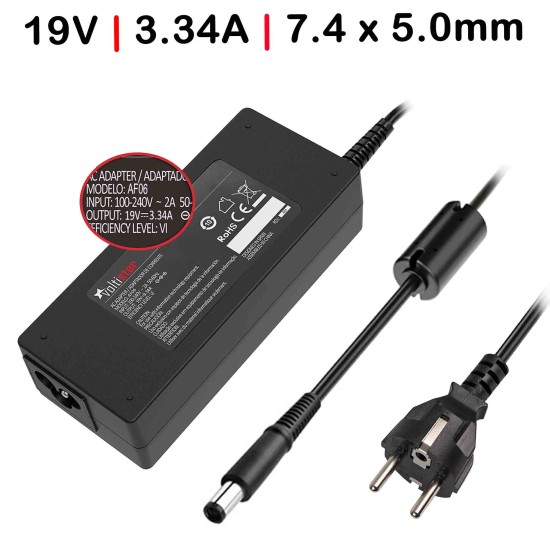 CÂBLE DE CHARGEUR POUR PORTABLE DELL INSPIRON 1545 OCTOGONAL 19.5V 3.34A