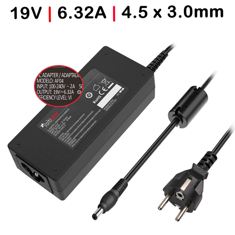 CHARGEUR POUR PC PORTABLE GAMING ASUS 19V 6.32A 120W 4.5 x 3.0MM