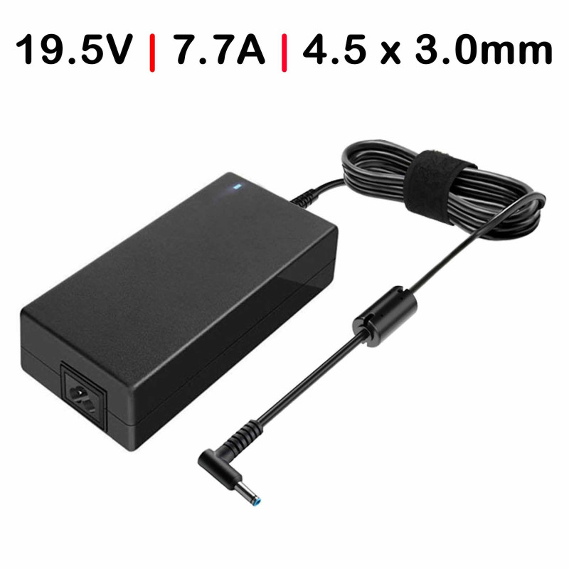 CÂBLE DE CHARGEUR POUR PC PORTABLE GAMING DELL XPS 15 9560 9550 19.5V 7.7A 150W 4.5 x 3.0MM