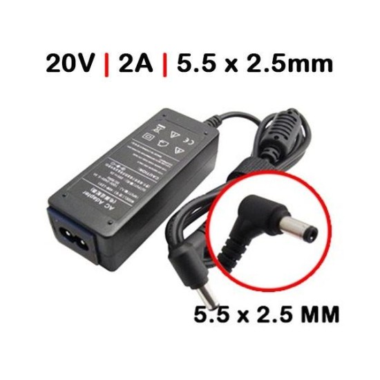 CHARGEUR POUR PORTABLE LENOVO IDEAPAD S200 S205 20V 2A 40W