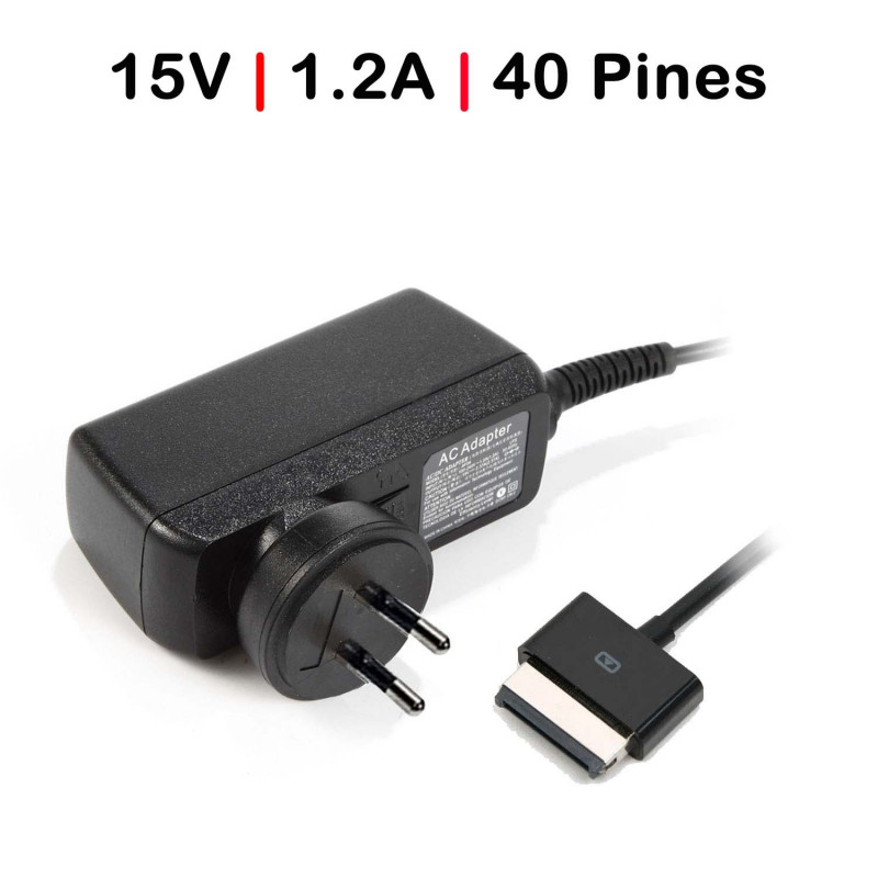 CÂBLE DE CHARGEUR POUR TABLETTE ASUS TRANSFORMER PAD TF300 TF300T TF300 15V 1.2A 18W 40 BROCHES