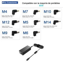 CÂBLE DE CHARGE UNIVERSEL POUR PORTABLES 15-20V 65W